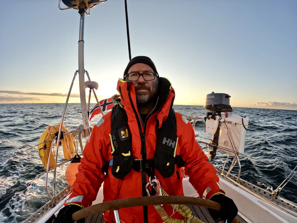 Mark, sailing from Iceland to Norway